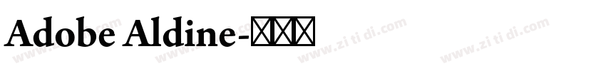 Adobe Aldine字体转换